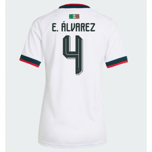 Billige Fotballdrakt Mexico Edson Alvarez #4 Replika Bortedrakt Dame VM 2026 Kortermet Billige Fotballdrakt Mexico Edson Alvarez #4 Replika Bortedrakt Dame VM 2026 Kortermet